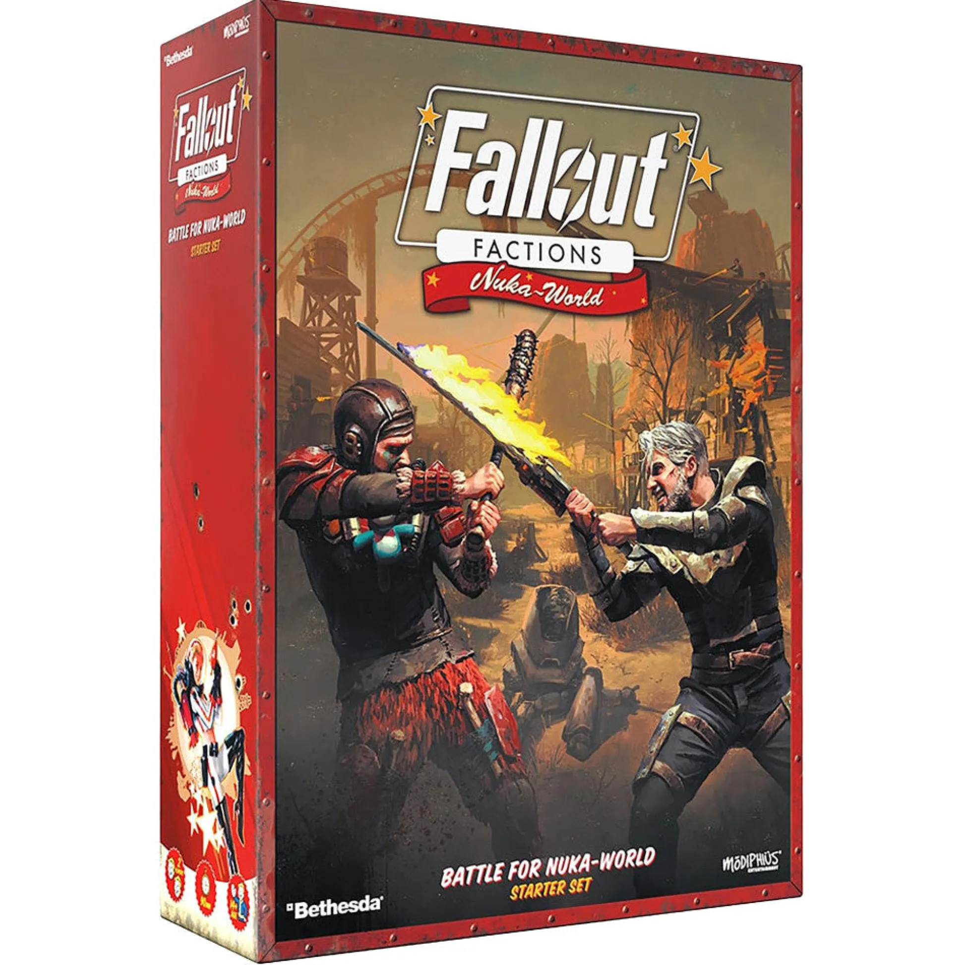 Flat River Group Modiphius Entertainment Fallout: Factions - Nuka-World 32mm Miniatures Starter Set* Miniature Figures & Games