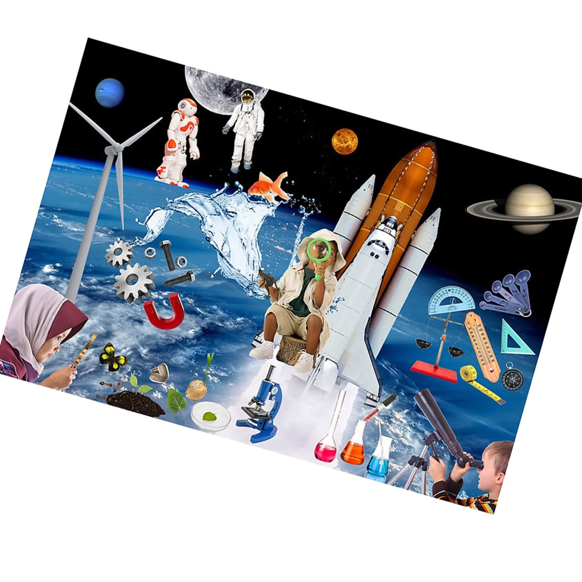 Educators Resource Mojo Science Discovery 48-Piece Jumbo Photographic Floor Puzzle* Puzzles