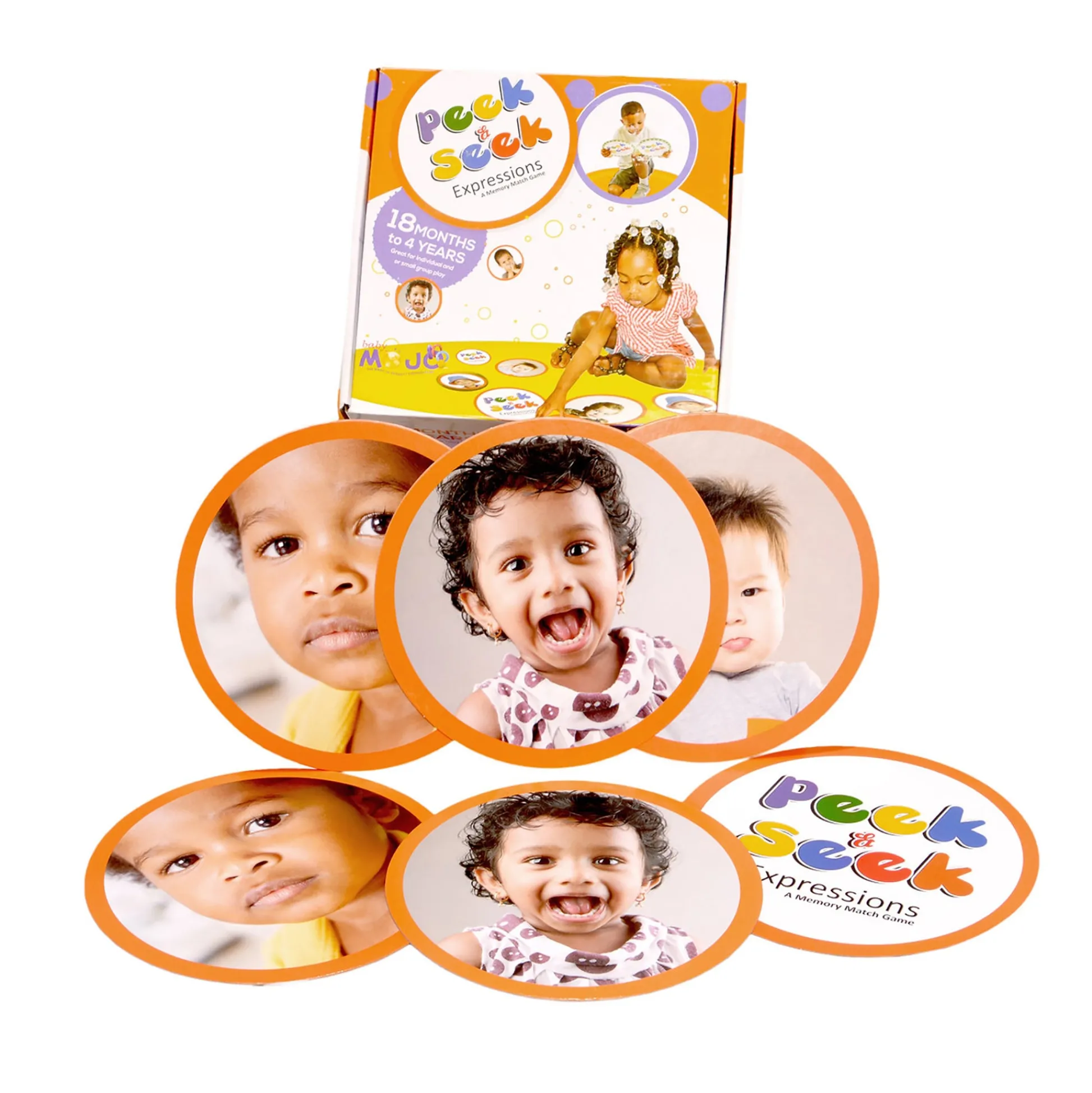 Educators Resource MOJO Seek and Peek Expression Match-Up Game - Emotional Development Tool* Social & Emotional Skills|Preschool Education Toys & Activities