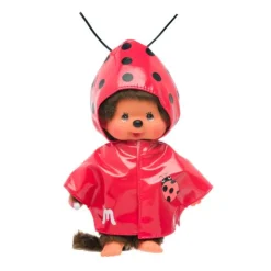 Calendar Holdings, LLC Monchhichi Ladybug Raincoat Plush Doll* Stuffed Animals|Stuffed Animals & Plush Toys