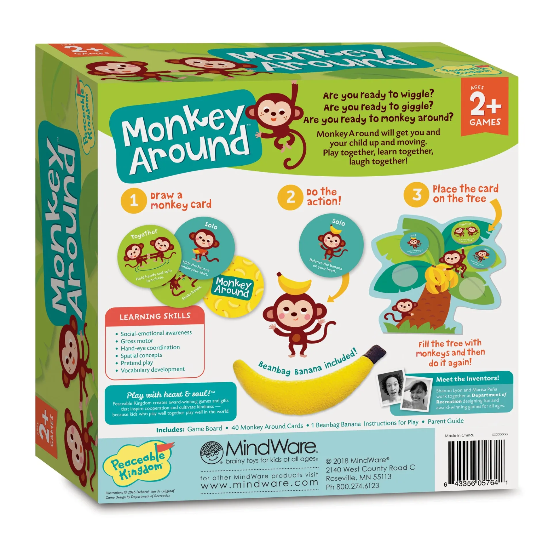 AreYouGame Monkey Around Toddler Movement Game* Social & Emotional Skills|Preschool Education Toys & Activities