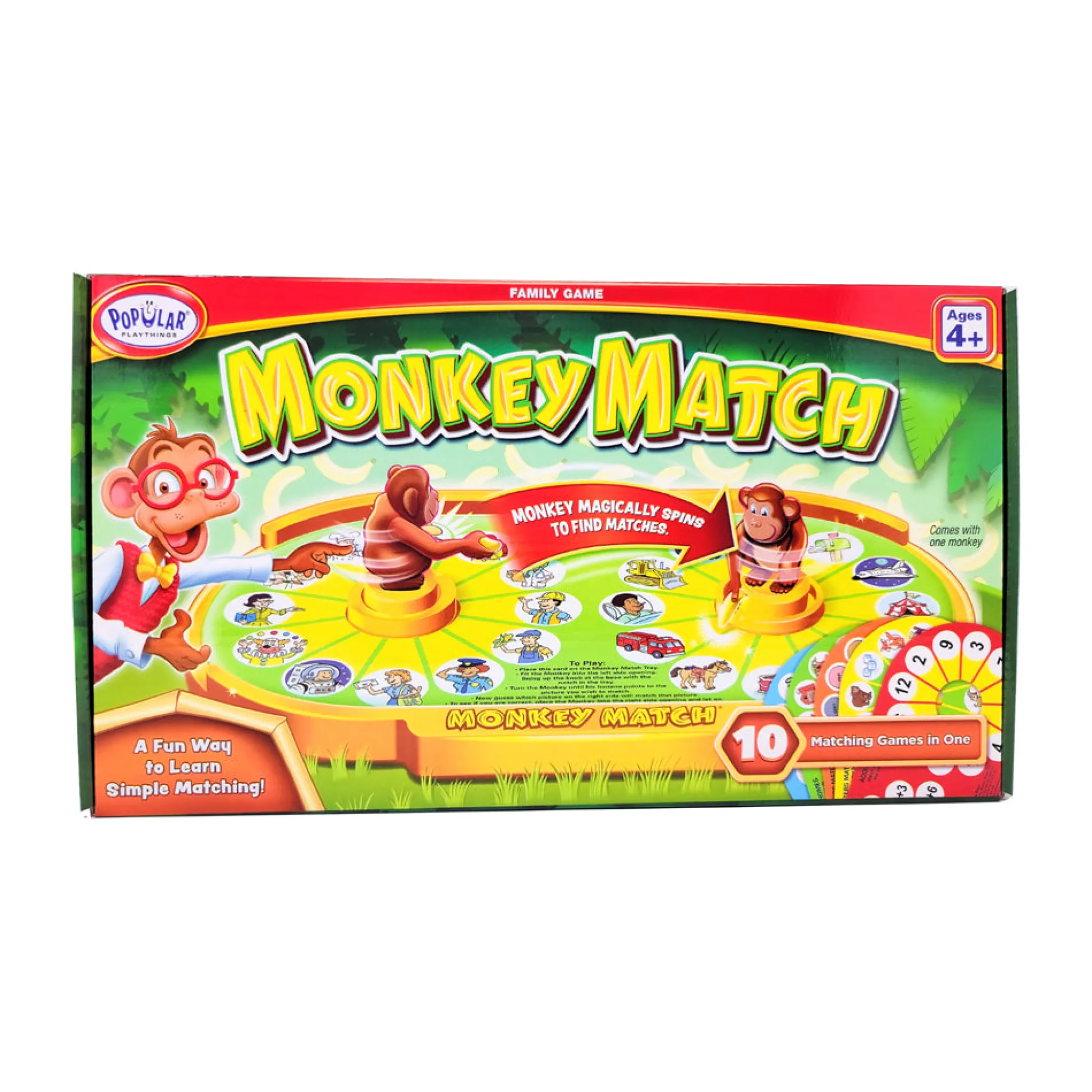 AreYouGame Monkey Match Educational Game by Popular Playthings* Preschool Education Toys & Activities