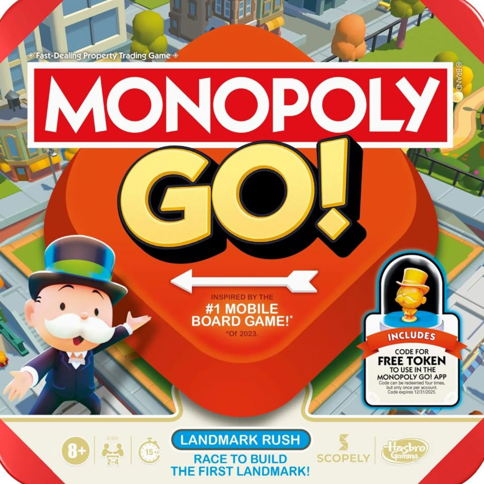 Calendar Holdings, LLC Monopoly Go Compact Travel Edition Board Game* Role-Playing Games|Board Games