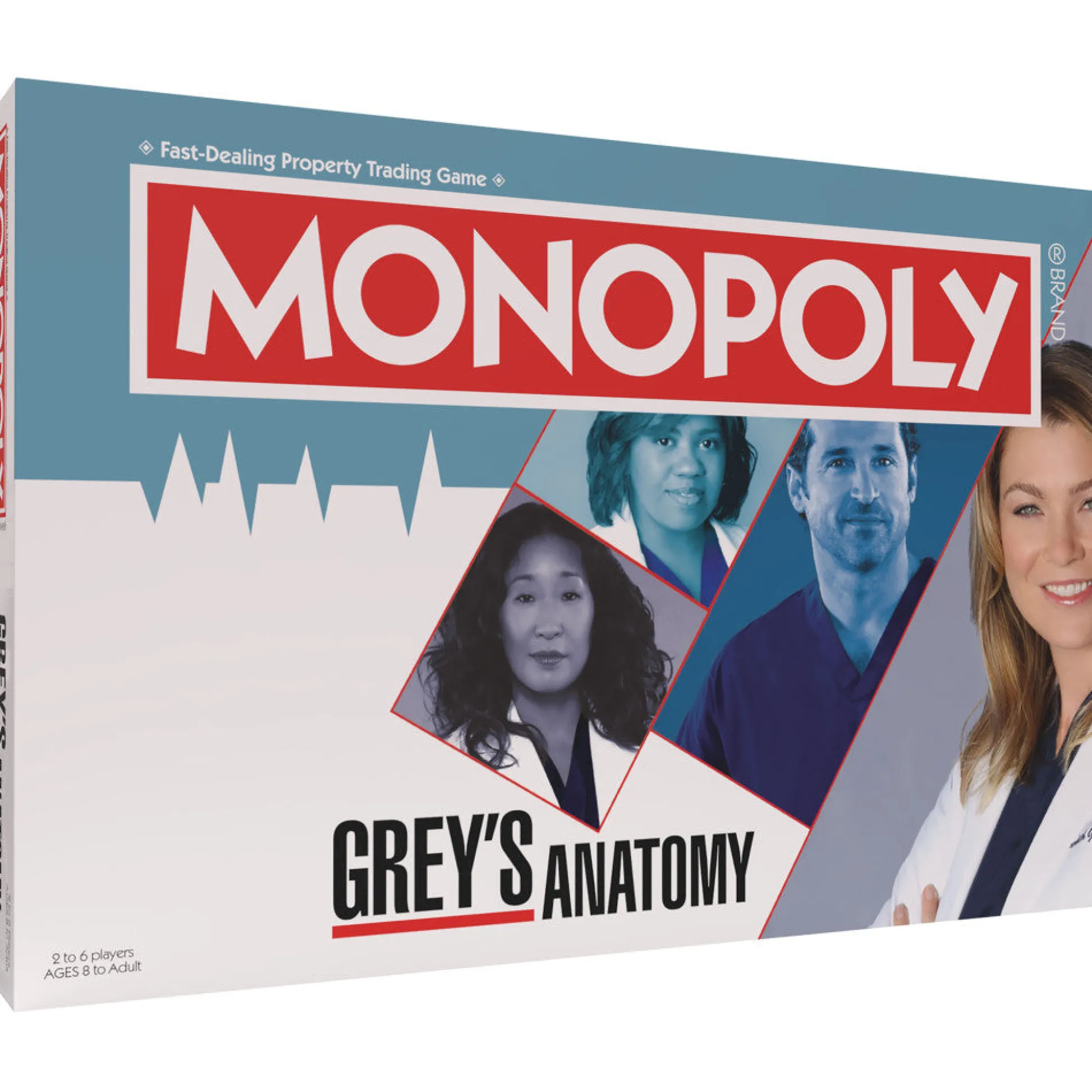 Flat River Group MONOPOLY: Grey's Anatomy Edition - Medical Drama Board Game for Ages 8+* Role-Playing Games|Board Games