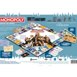 Flat River Group MONOPOLY: Grey's Anatomy Edition - Medical Drama Board Game for Ages 8+* Role-Playing Games|Board Games