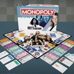 Flat River Group MONOPOLY: Grey's Anatomy Edition - Medical Drama Board Game for Ages 8+* Role-Playing Games|Board Games
