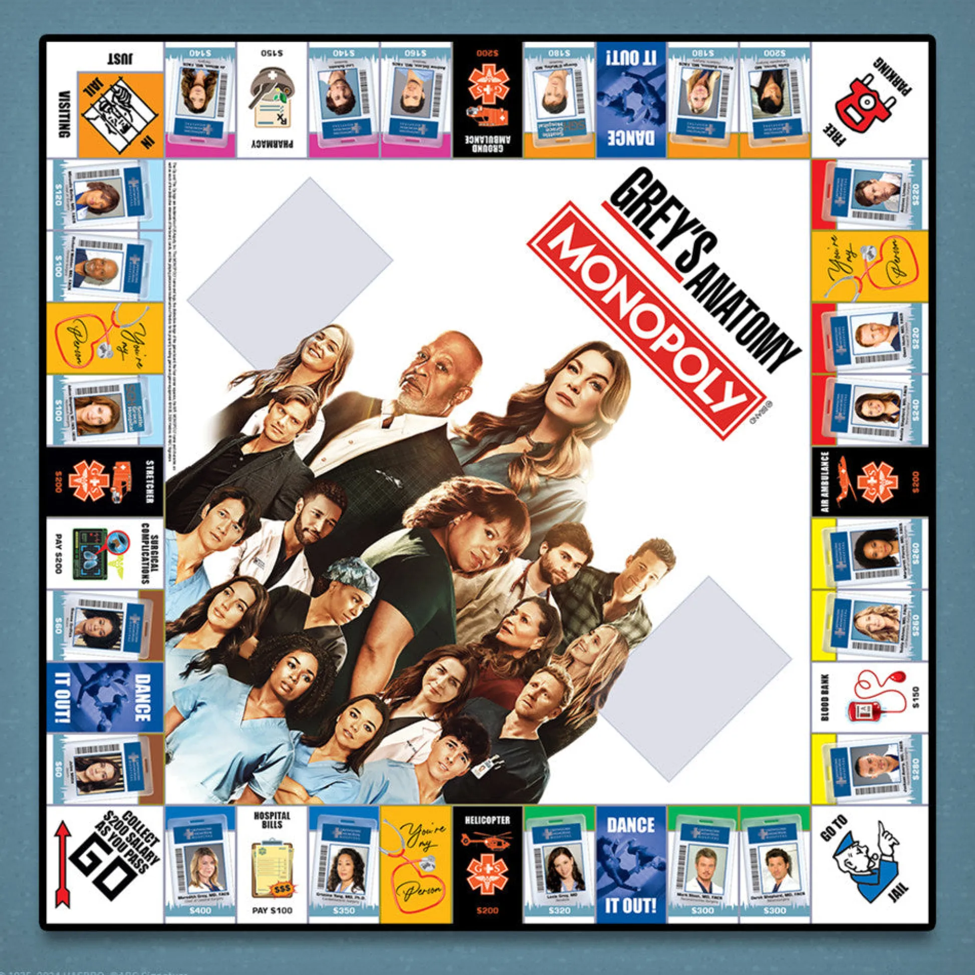 Flat River Group MONOPOLY: Grey's Anatomy Edition - Medical Drama Board Game for Ages 8+* Role-Playing Games|Board Games
