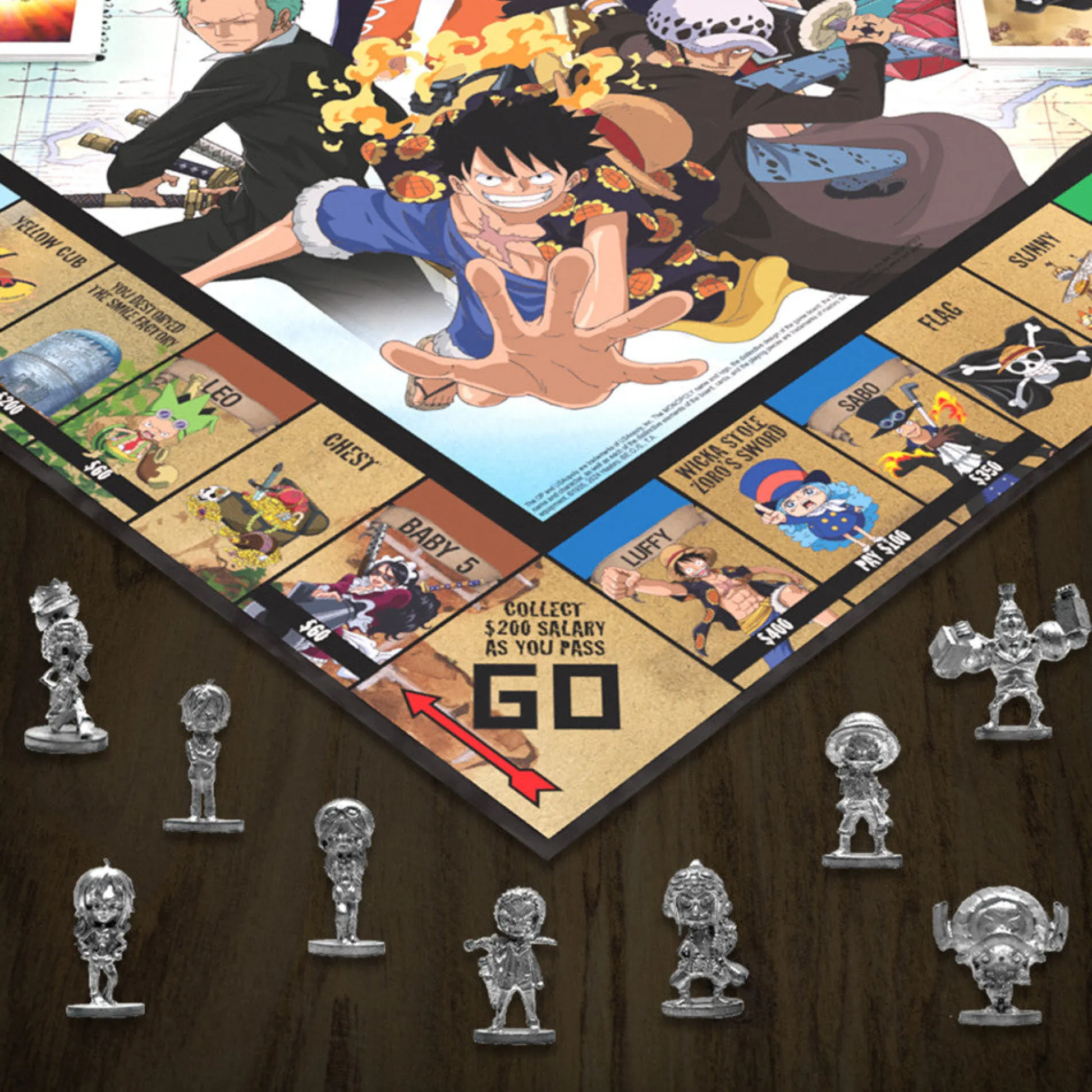 Flat River Group MONOPOLY One Piece Dressrosa Edition - Collectible Board Game, Ages 8+* Role-Playing Games|Board Games