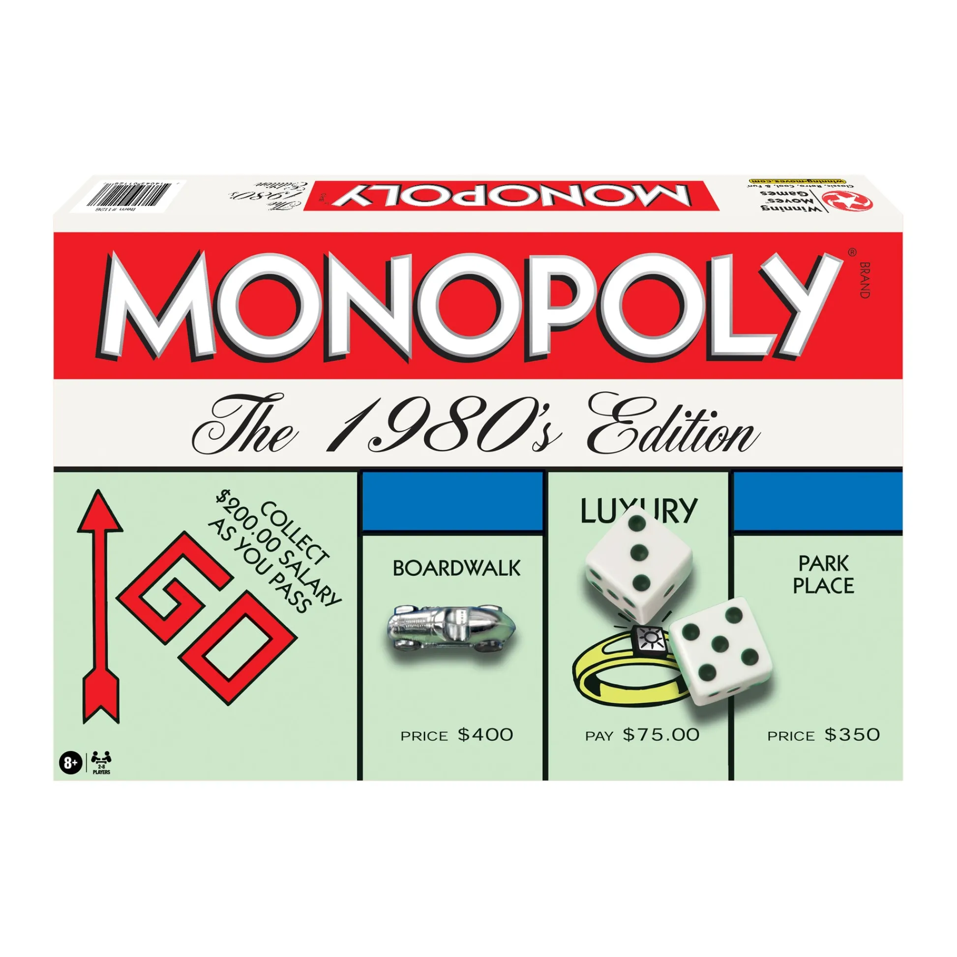 AreYouGame Monopoly 1980's Edition Classic Board Game by Winning Moves* Role-Playing Games|Board Games