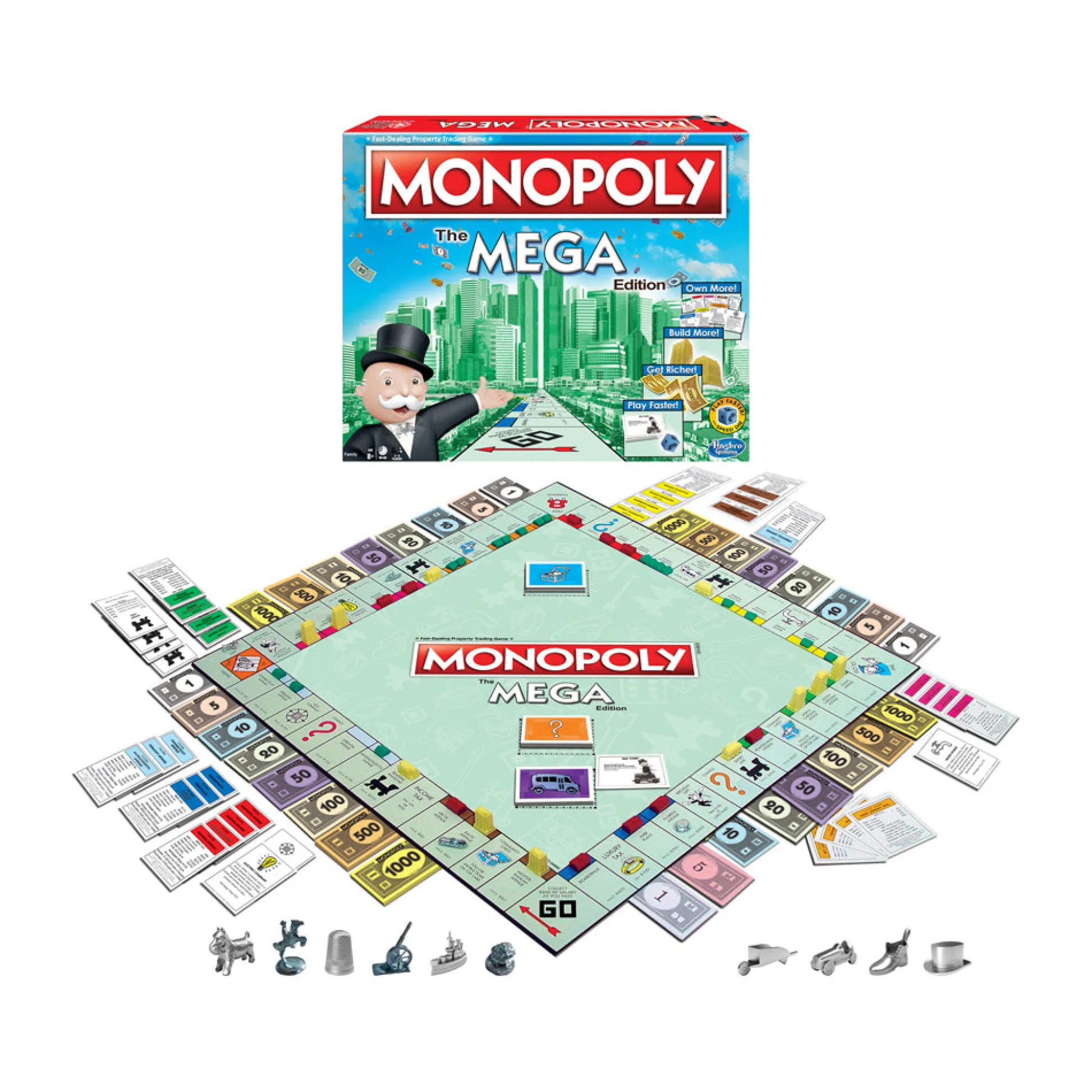 AreYouGame Monopoly The Mega Edition: Fast-Dealing Property Trading Board Game* Board Games|Role-Playing Games