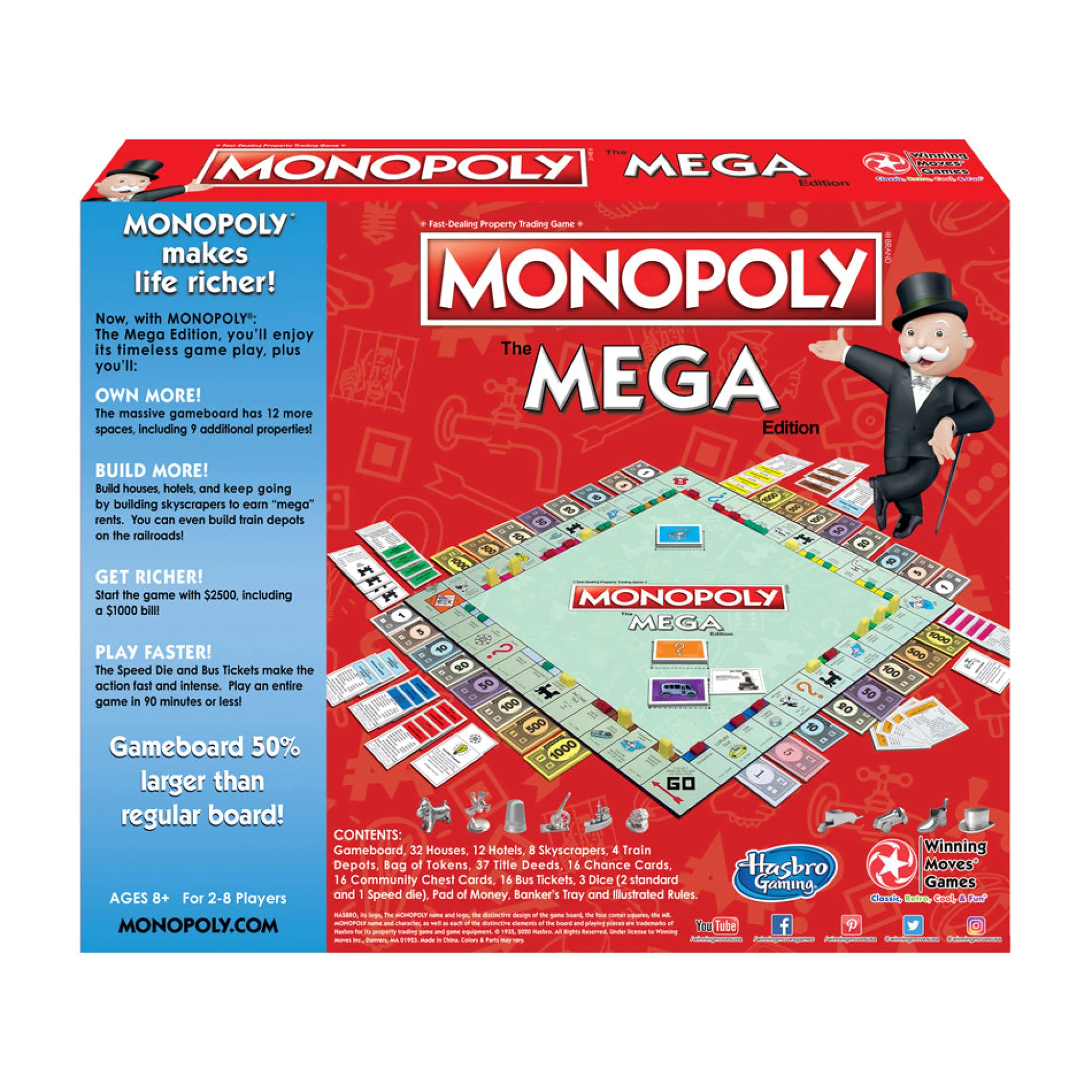 AreYouGame Monopoly The Mega Edition: Fast-Dealing Property Trading Board Game* Board Games|Role-Playing Games