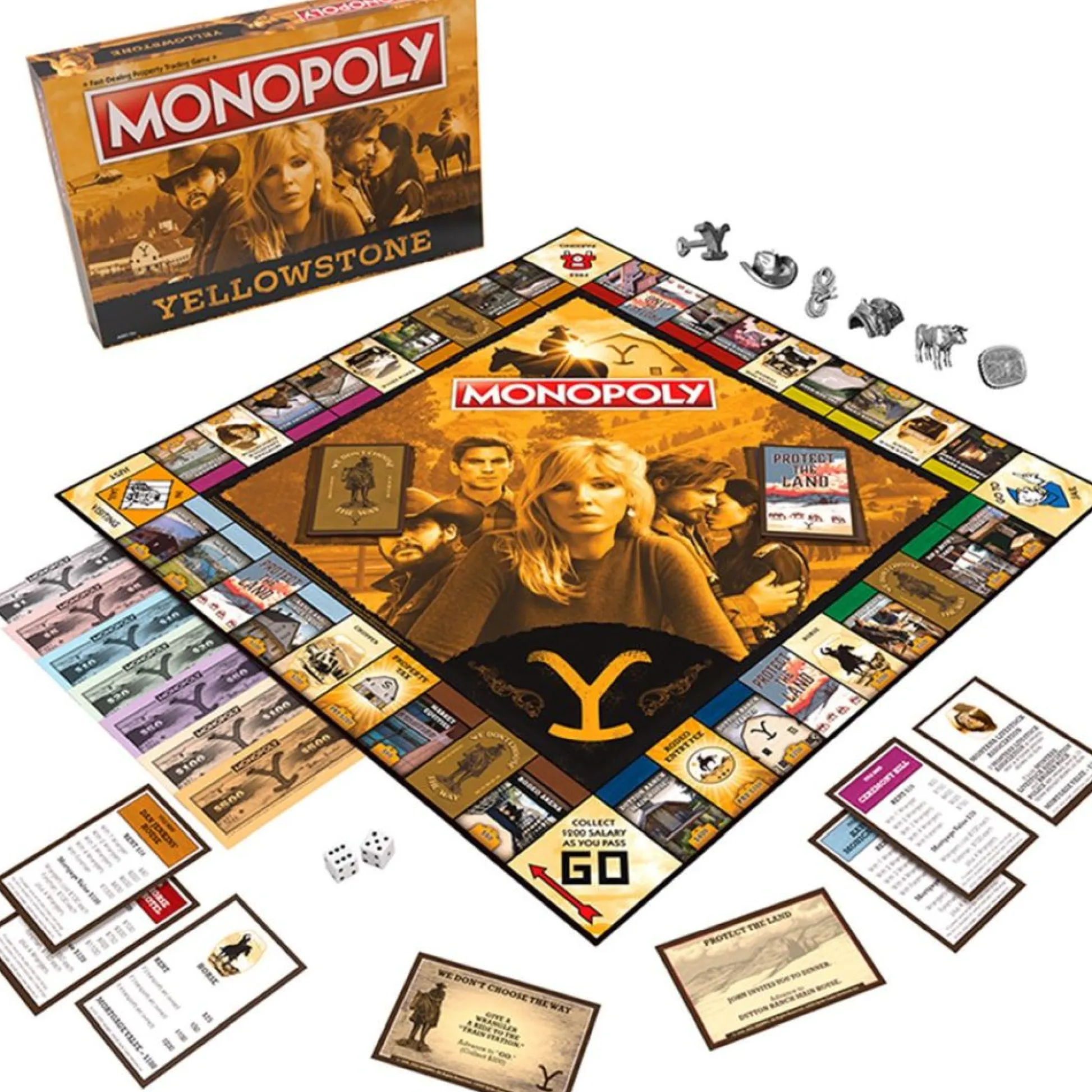 Calendar Holdings, LLC Monopoly Yellowstone Edition - Western Pioneer Showdown Game* Role-Playing Games|Board Games