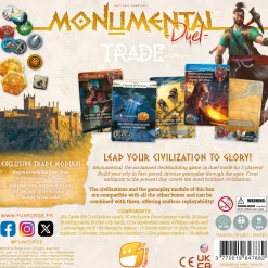 Flat River Group Monumental Duel: Trade - Epic Civilization Board Game for Two* Role-Playing Games|Board Games