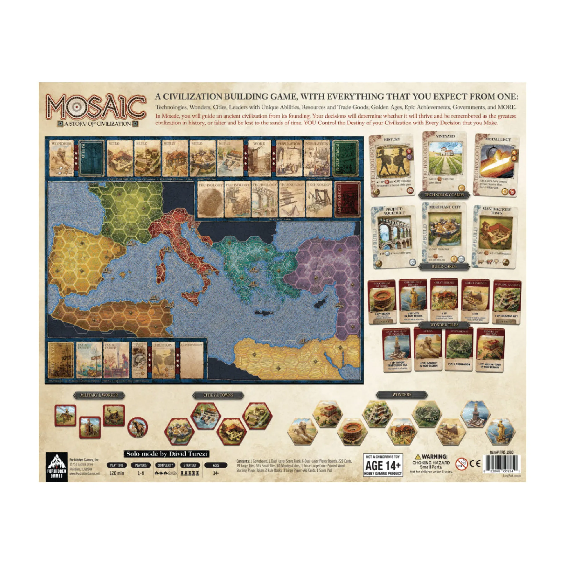 AreYouGame Mosaic: A Story of Civilization - Sphinx Edition Board Game* Role-Playing Games|Board Games