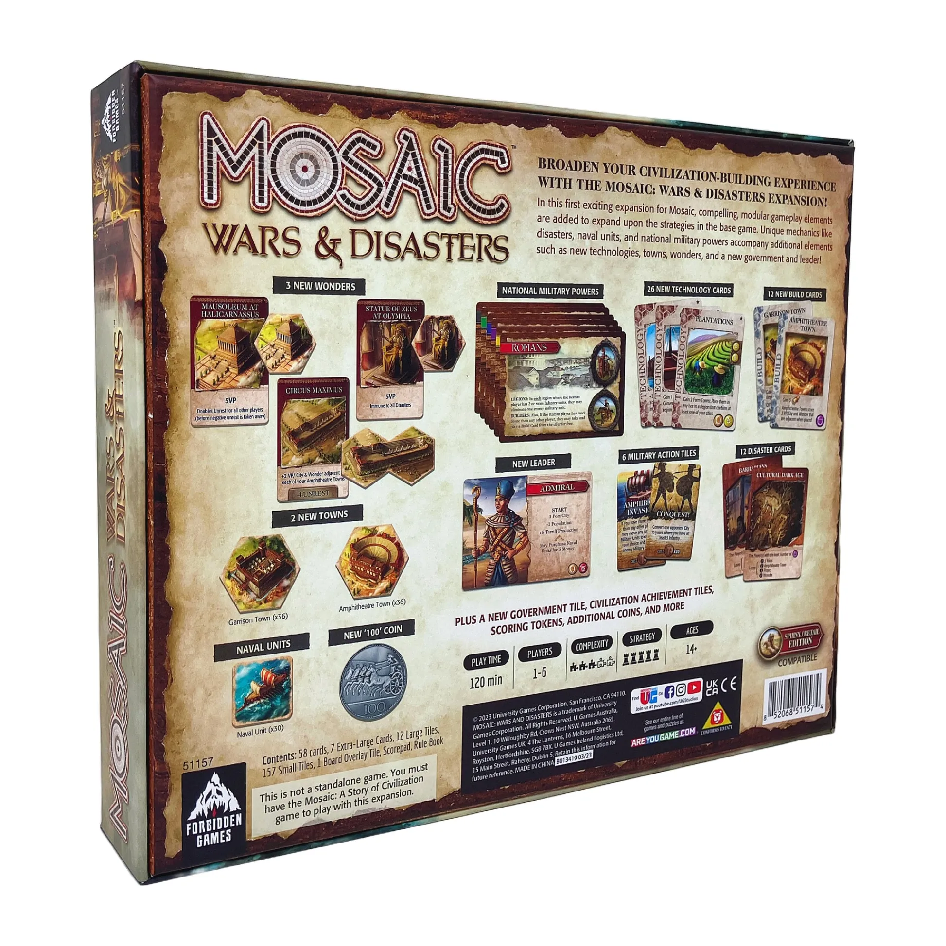 AreYouGame Mosaic: Wars & Disasters Expansion - Sphinx/Retail Edition* Strategy Games