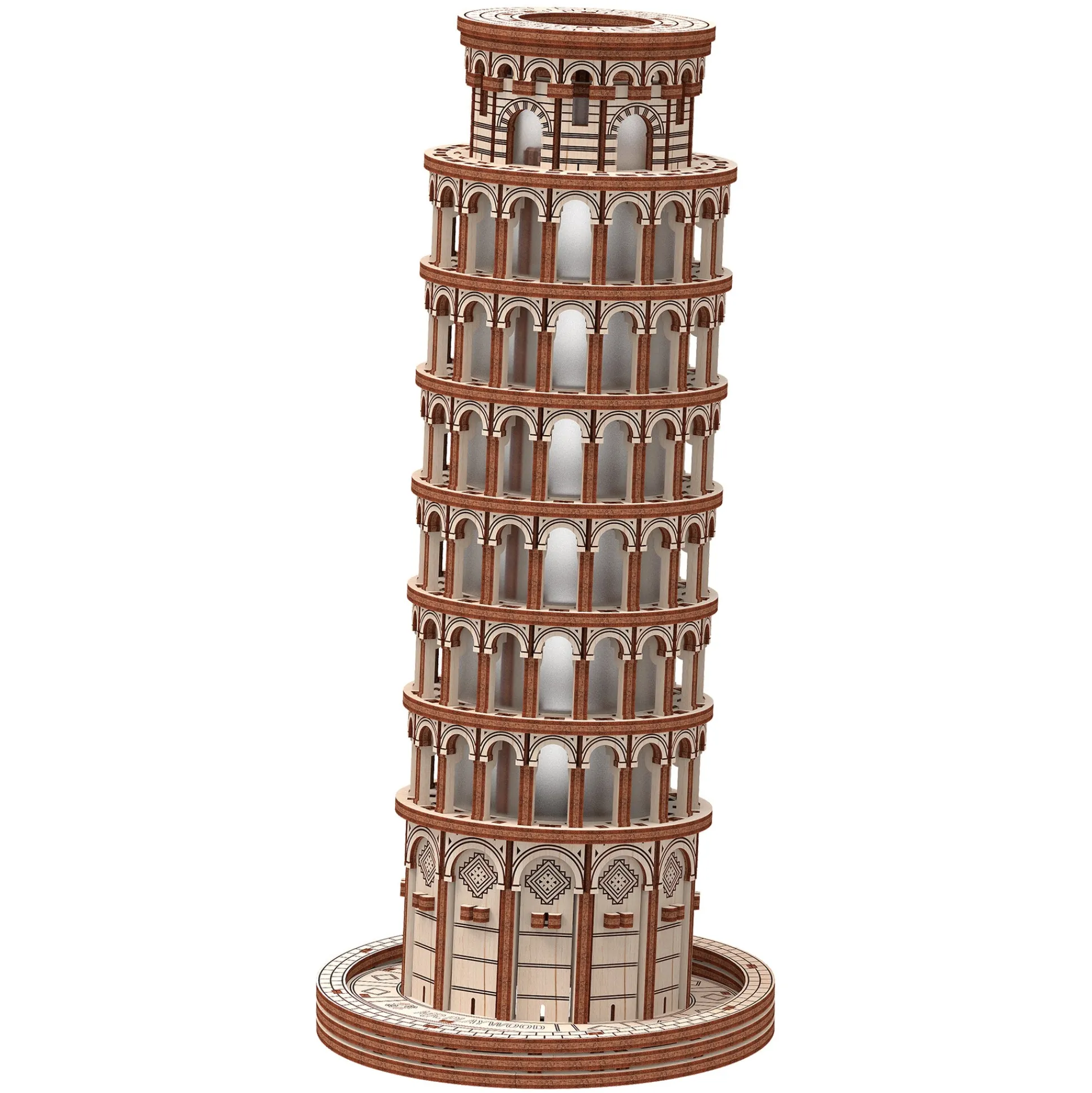 Educators Resource Mr.PLAYWOOD Leaning Tower of Pisa 3D Wooden STEM Puzzle Model* Puzzles