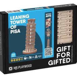 Educators Resource Mr.PLAYWOOD Leaning Tower of Pisa 3D Wooden STEM Puzzle Model* Puzzles