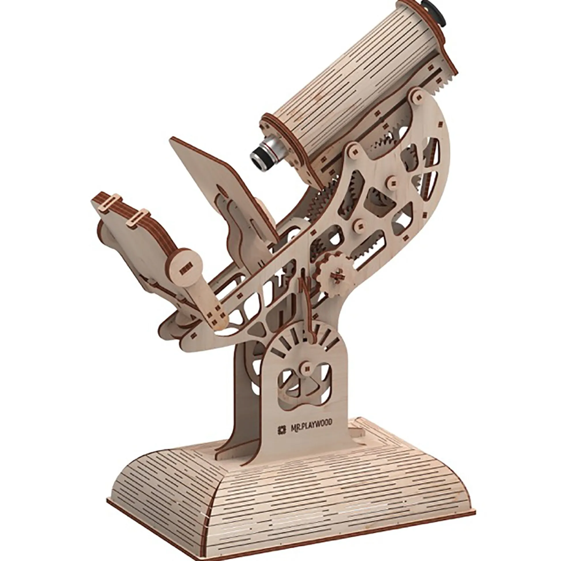 Educators Resource Mr.PLAYWOOD Microscope Mechanical Wooden 3D STEM Model* Engineering Toys