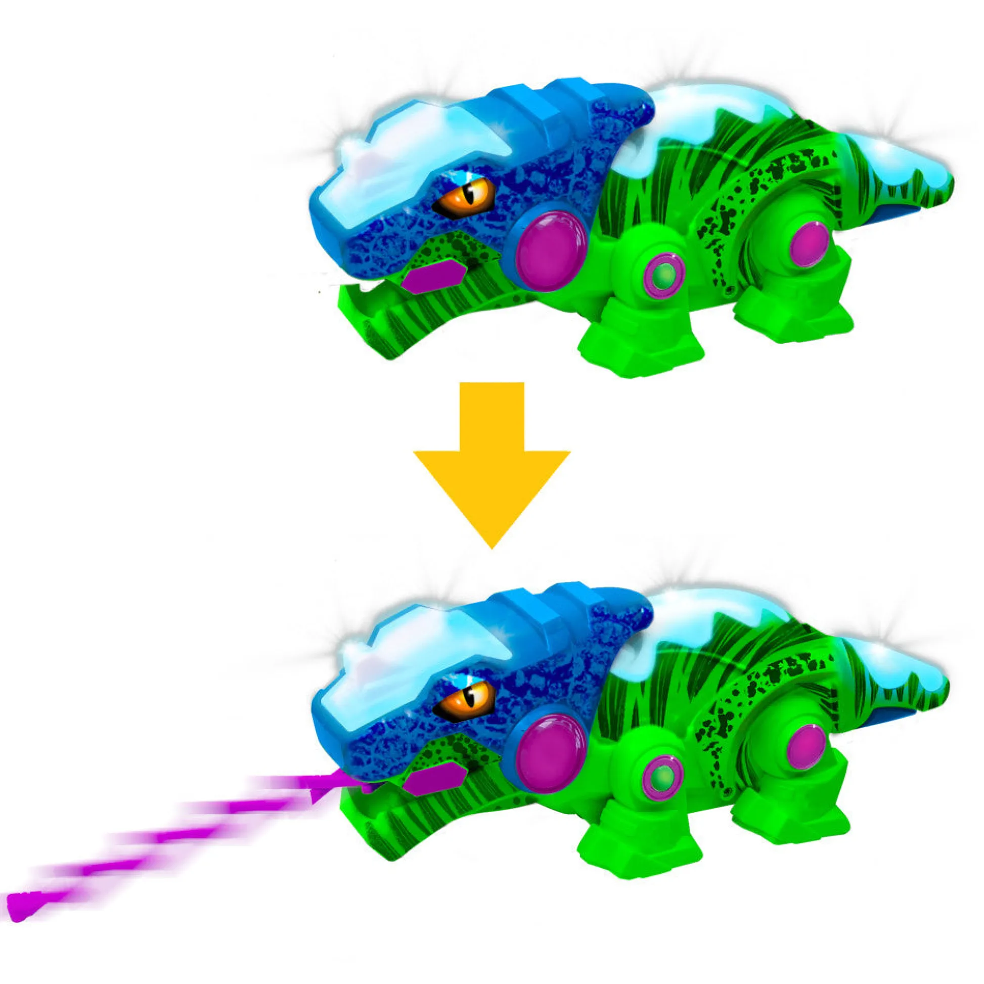 Flat River Group MukikiM Kool Kreepers RC-Rex - Color-Changing Dinosaur - Green & Blue* Preschool Education Toys & Activities