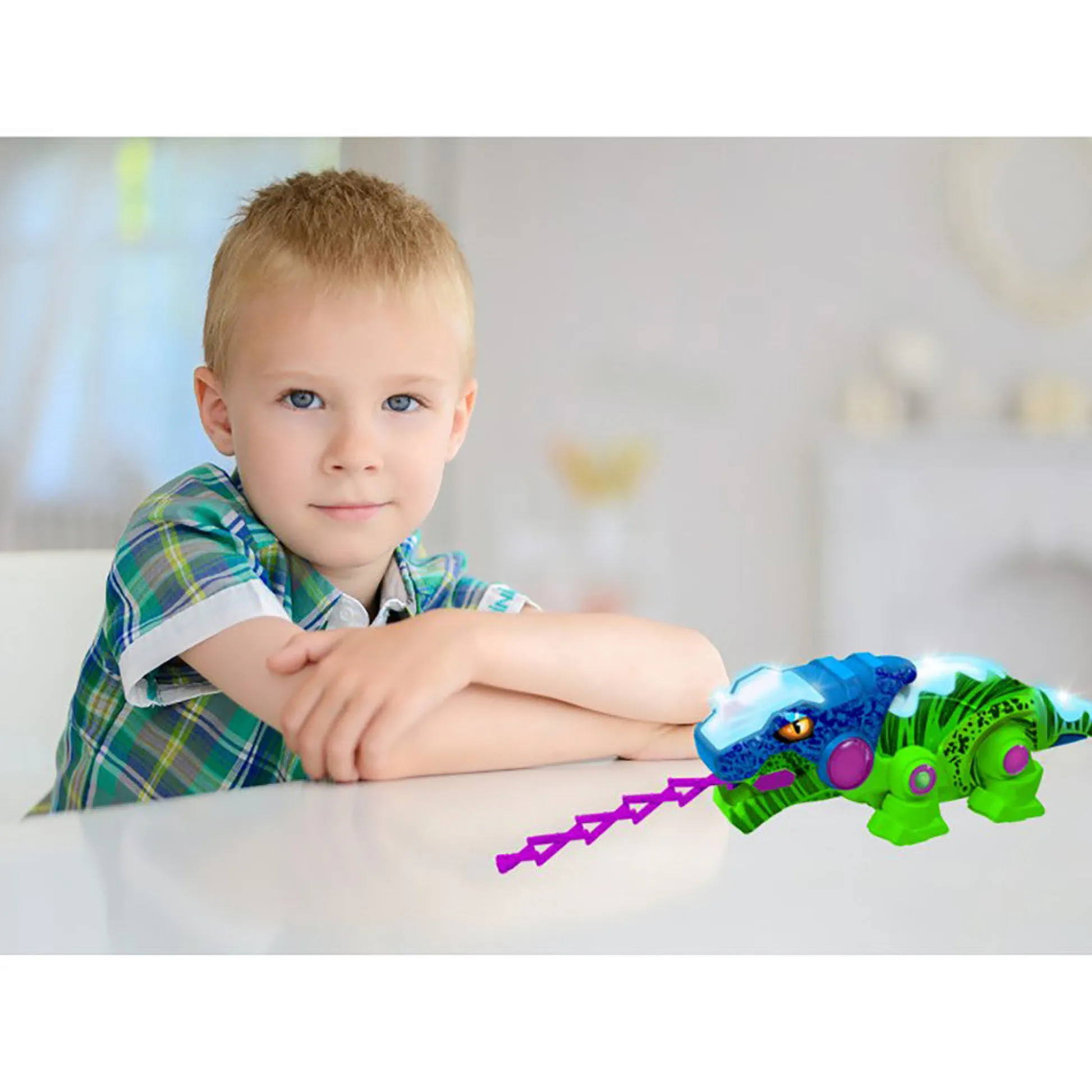 Flat River Group MukikiM Kool Kreepers RC-Rex - Color-Changing Dinosaur - Green & Blue* Preschool Education Toys & Activities