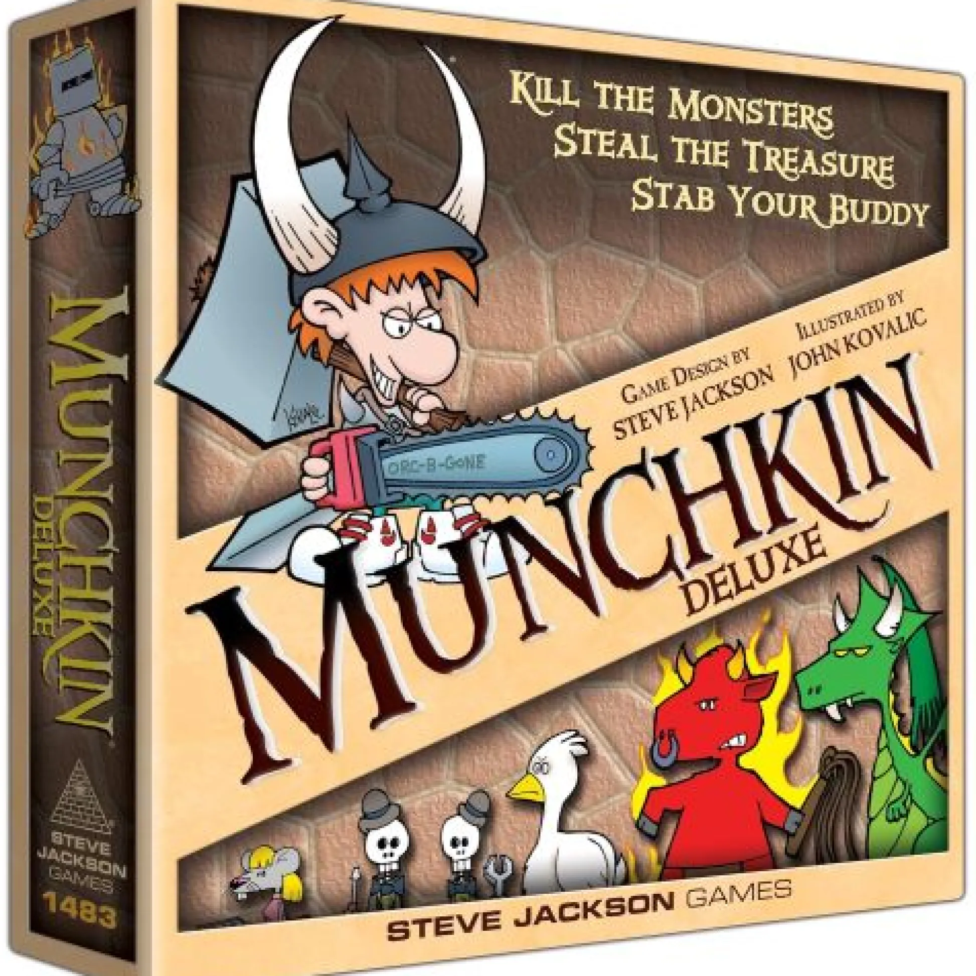 Calendar Holdings, LLC Munchkin Deluxe Edition Dungeon Adventure Board Game* Role-Playing Games|Board Games