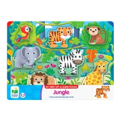 AreYouGame My First Lift & Learn Jungle Adventure Puzzle - 7 pc* Puzzles