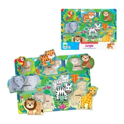 AreYouGame My First Lift & Learn Jungle Adventure Puzzle - 7 pc* Puzzles