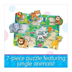 AreYouGame My First Lift & Learn Jungle Adventure Puzzle - 7 pc* Puzzles