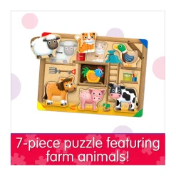 AreYouGame My First Lift & Learn Puzzle - On the Farm - 7 pc* Puzzles