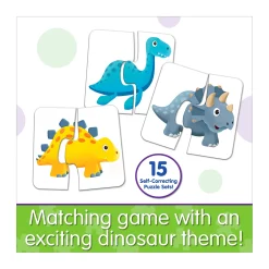 AreYouGame My First Match It! - Dinosaur Friends - Educational Puzzle Game* Toddler & Preschool Games & Puzzles|Puzzles