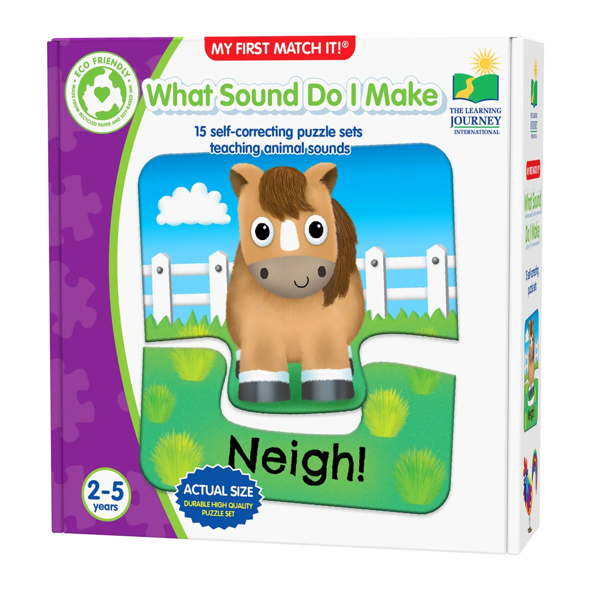 AreYouGame My First Match It! - Discover Animal Sounds Puzzle Game* Toddler & Preschool Games & Puzzles|Puzzles