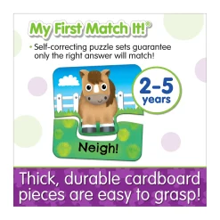 AreYouGame My First Match It! - Discover Animal Sounds Puzzle Game* Toddler & Preschool Games & Puzzles|Puzzles