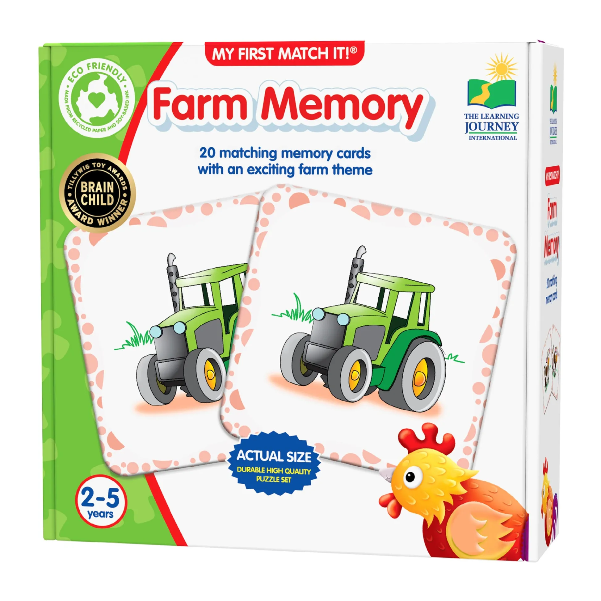 AreYouGame My First Match It! - Farm Memory - Toddler Educational Toy* Preschool Education Toys & Activities