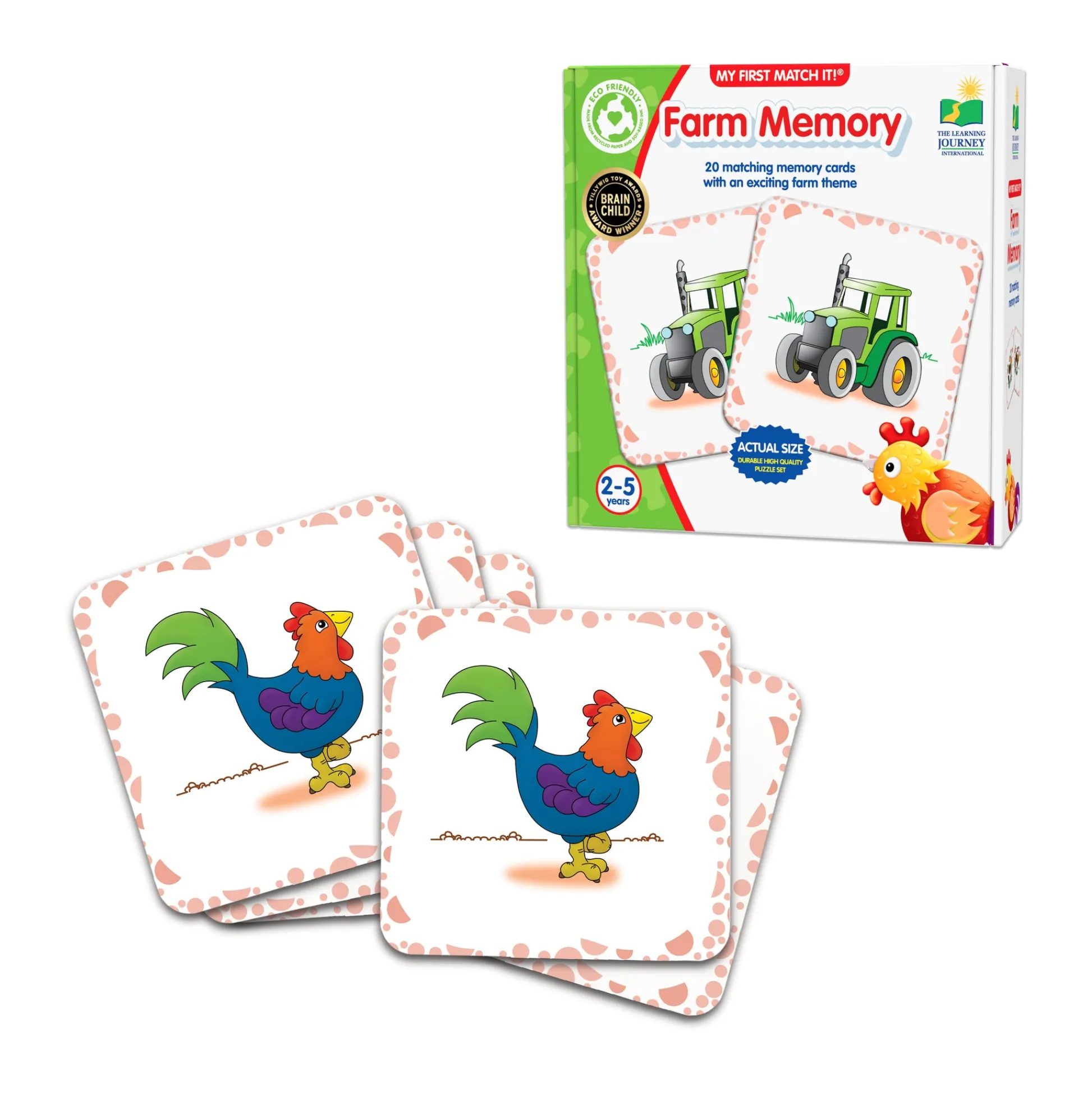 AreYouGame My First Match It! - Farm Memory - Toddler Educational Toy* Preschool Education Toys & Activities