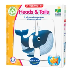 AreYouGame My First Match It! - Heads & Tails - Animal Puzzle Game* Puzzles|Preschool Education Toys & Activities