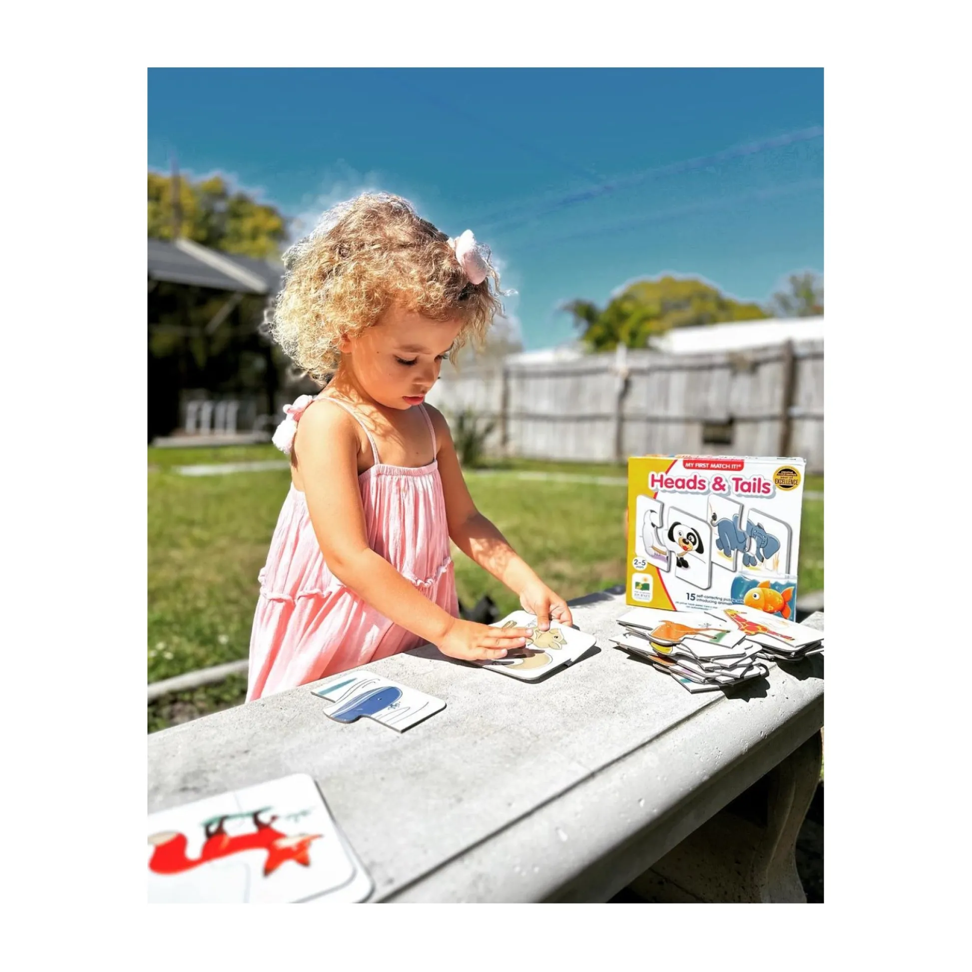 AreYouGame My First Match It! - Heads & Tails - Animal Puzzle Game* Puzzles|Preschool Education Toys & Activities