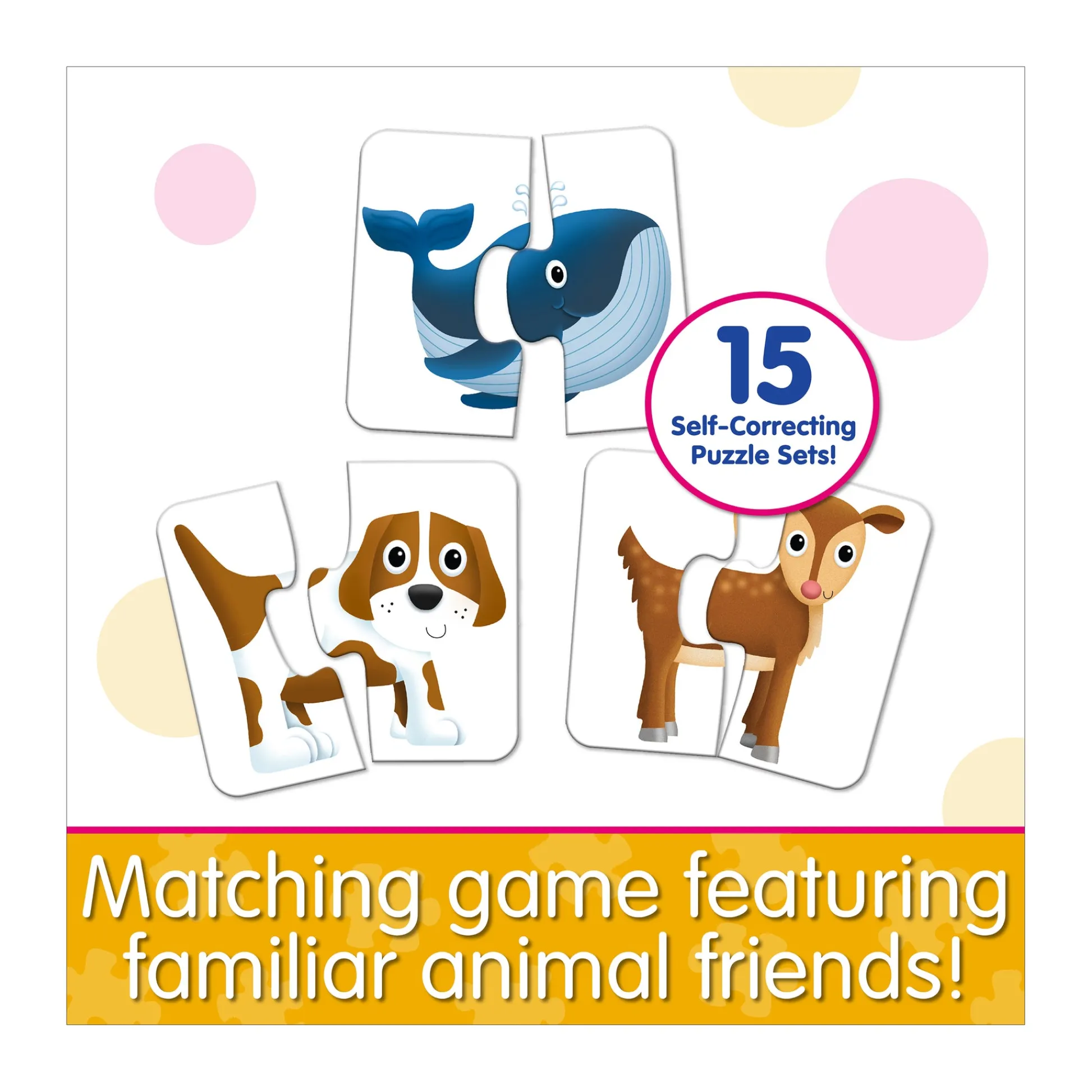 AreYouGame My First Match It! - Heads & Tails - Animal Puzzle Game* Puzzles|Preschool Education Toys & Activities