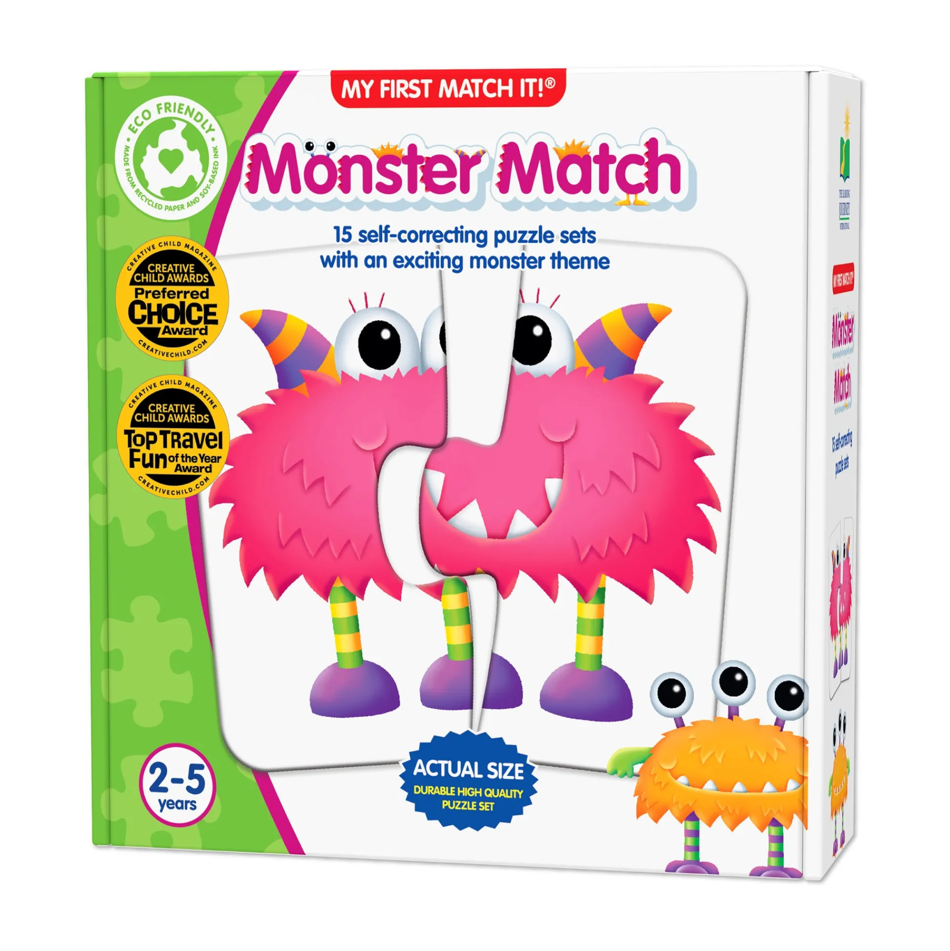 AreYouGame My First Match It! - Monster Match - Colorful Puzzle Game* Toddler & Preschool Games & Puzzles|Puzzles