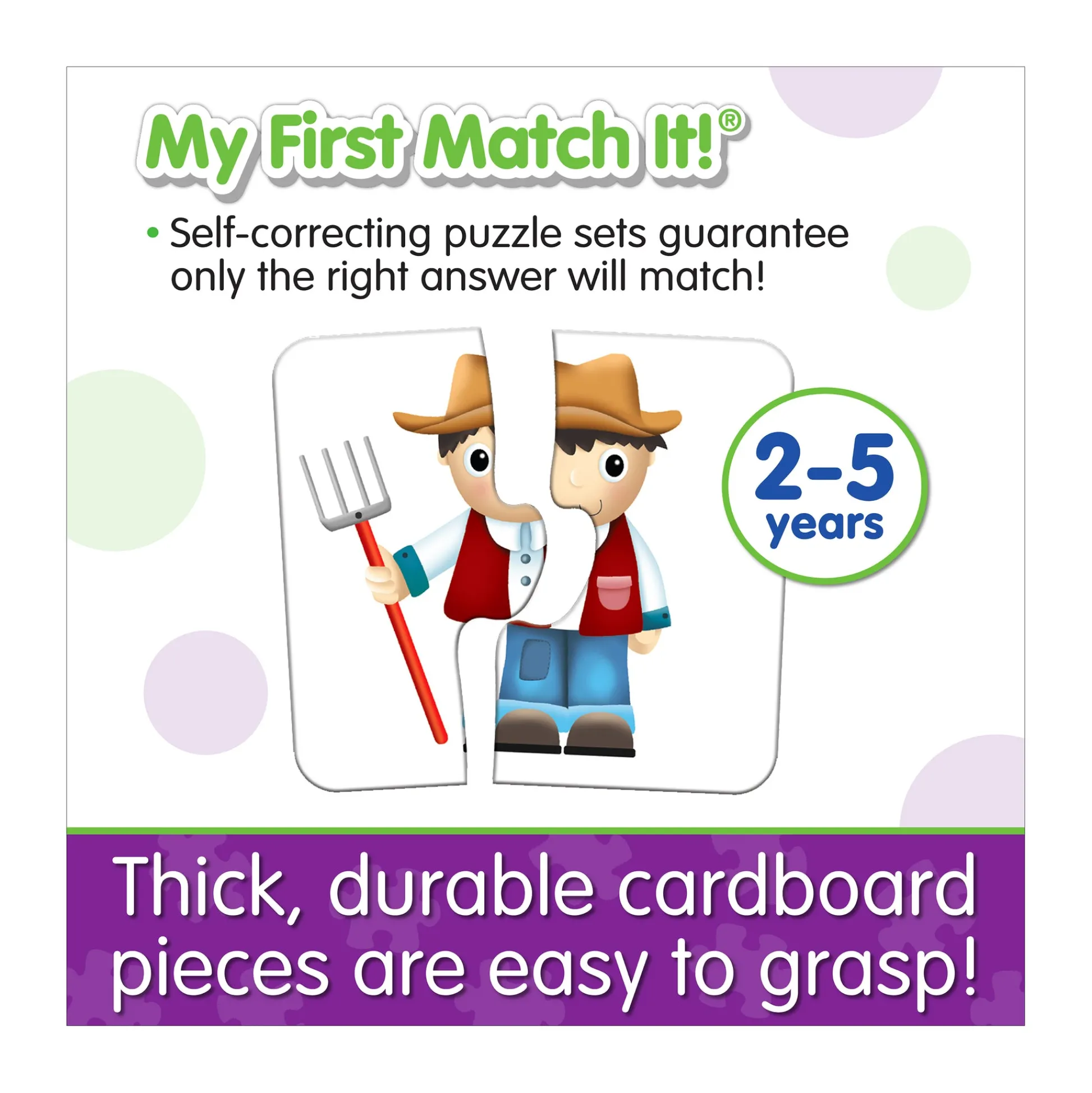 AreYouGame My First Match It! - On the Farm - Educational Puzzle Set* Puzzles