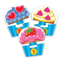 AreYouGame My First Match It! Counting Cupcakes - Early Math Learning Puzzle* Puzzles|Preschool Education Toys & Activities