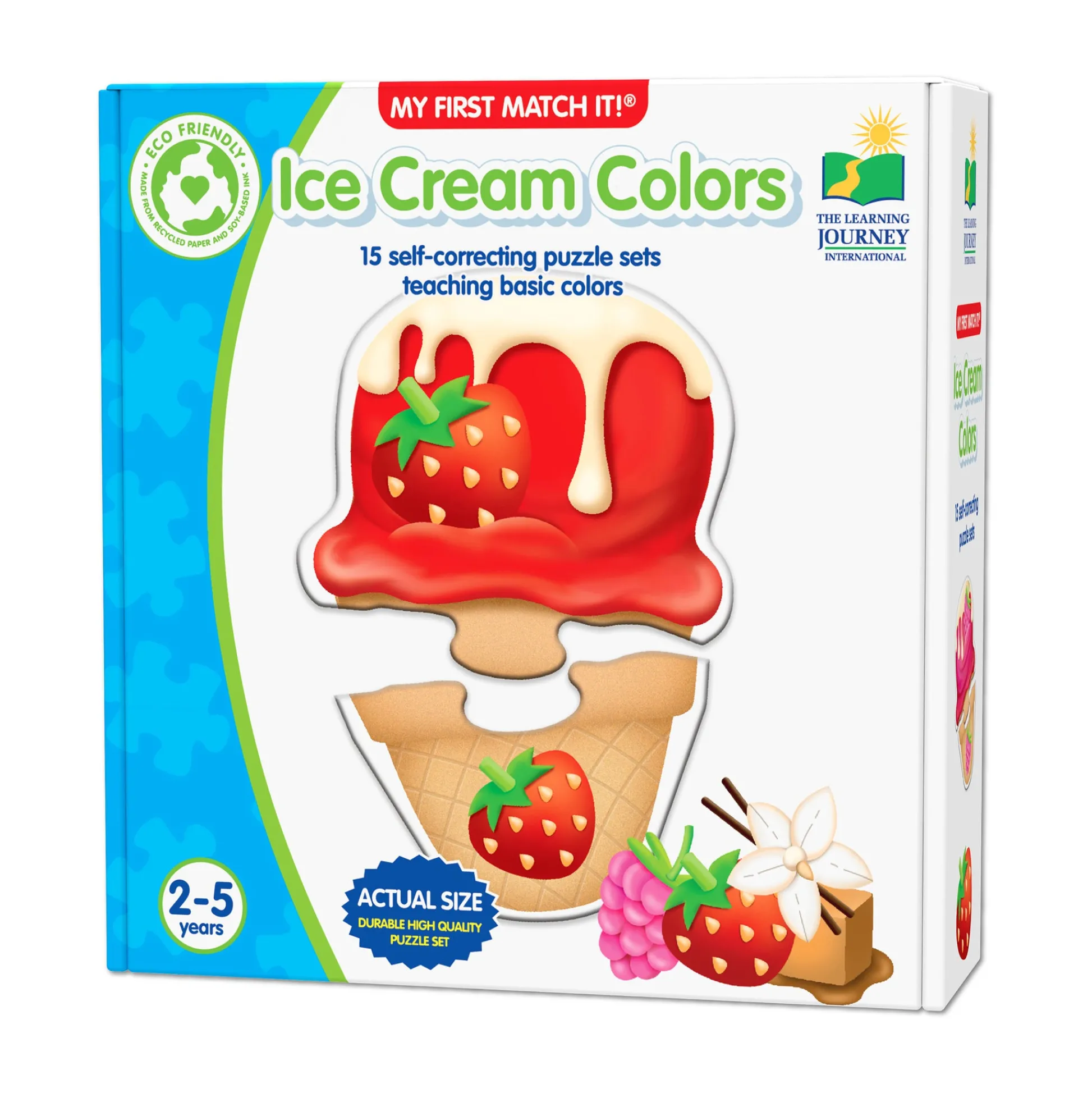 AreYouGame My First Match It! Ice Cream Colors - Learning Puzzle Game* Toddler & Preschool Games & Puzzles|Puzzles