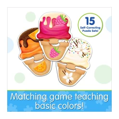 AreYouGame My First Match It! Ice Cream Colors - Learning Puzzle Game* Toddler & Preschool Games & Puzzles|Puzzles