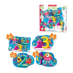 AreYouGame My First Puzzles Space Numbers 4-Pack Jigsaw Set* Toddler & Preschool Games & Puzzles|Puzzles