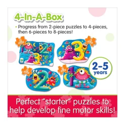 AreYouGame My First Puzzles Space Numbers 4-Pack Jigsaw Set* Toddler & Preschool Games & Puzzles|Puzzles