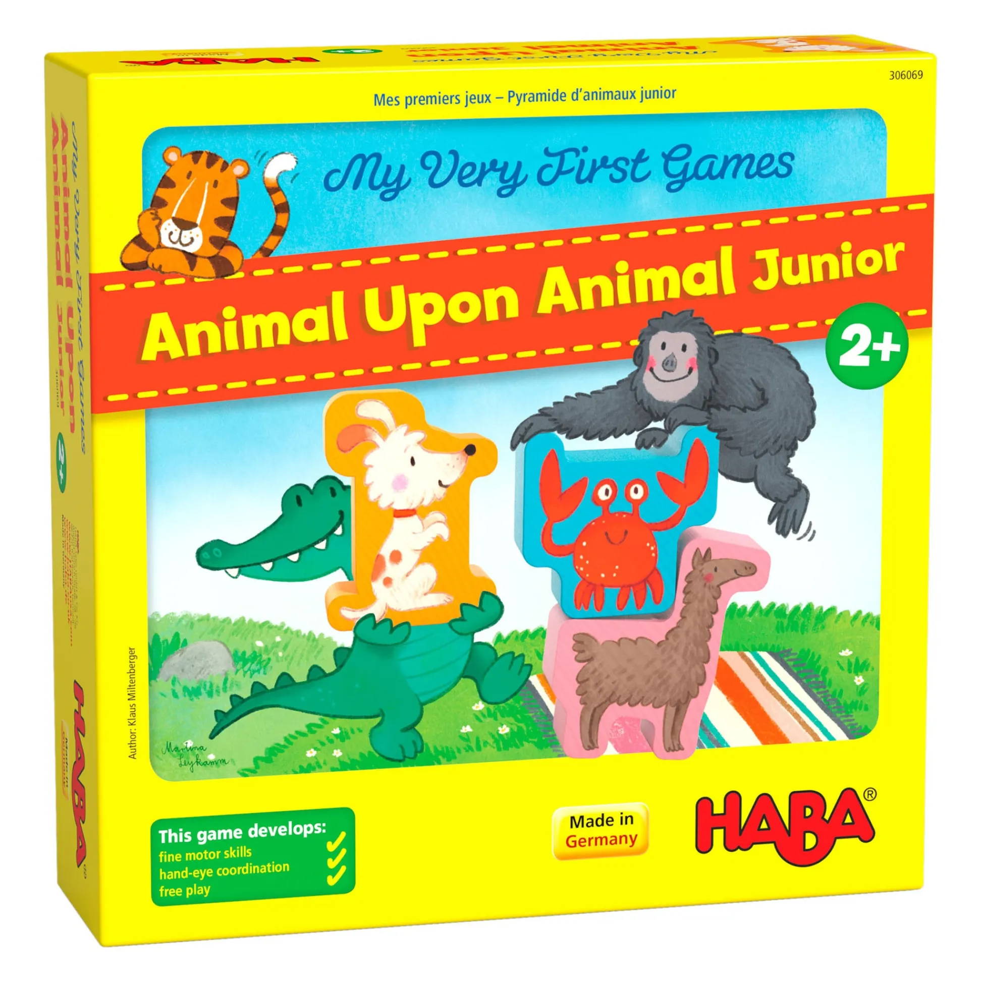HABA USA My Very First Games - Animal Upon Animal Junior - Stacking Fun for Toddlers* Preschool Education Toys & Activities