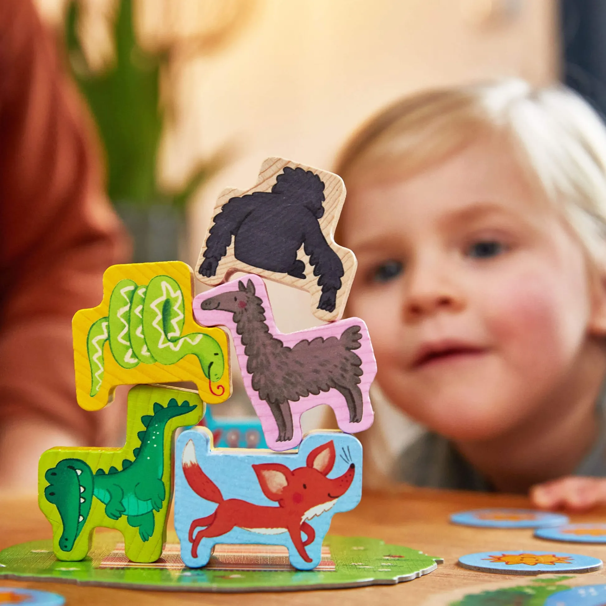 HABA USA My Very First Games - Animal Upon Animal Junior - Stacking Fun for Toddlers* Preschool Education Toys & Activities