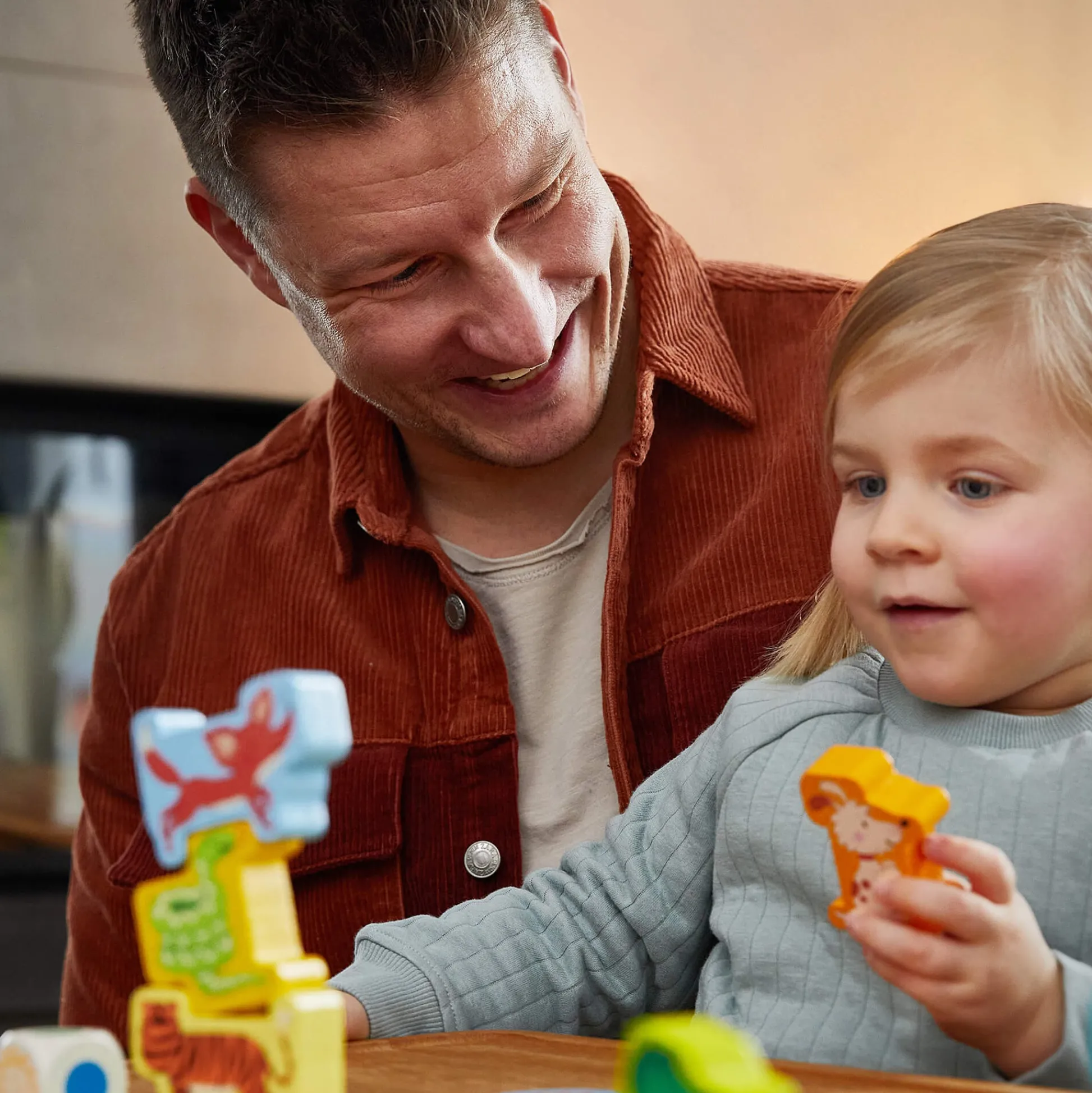 HABA USA My Very First Games - Animal Upon Animal Junior - Stacking Fun for Toddlers* Preschool Education Toys & Activities
