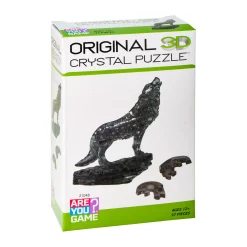 AreYouGame Mystic Black Wolf 3D Crystal Puzzle: 37 Pieces* Puzzles