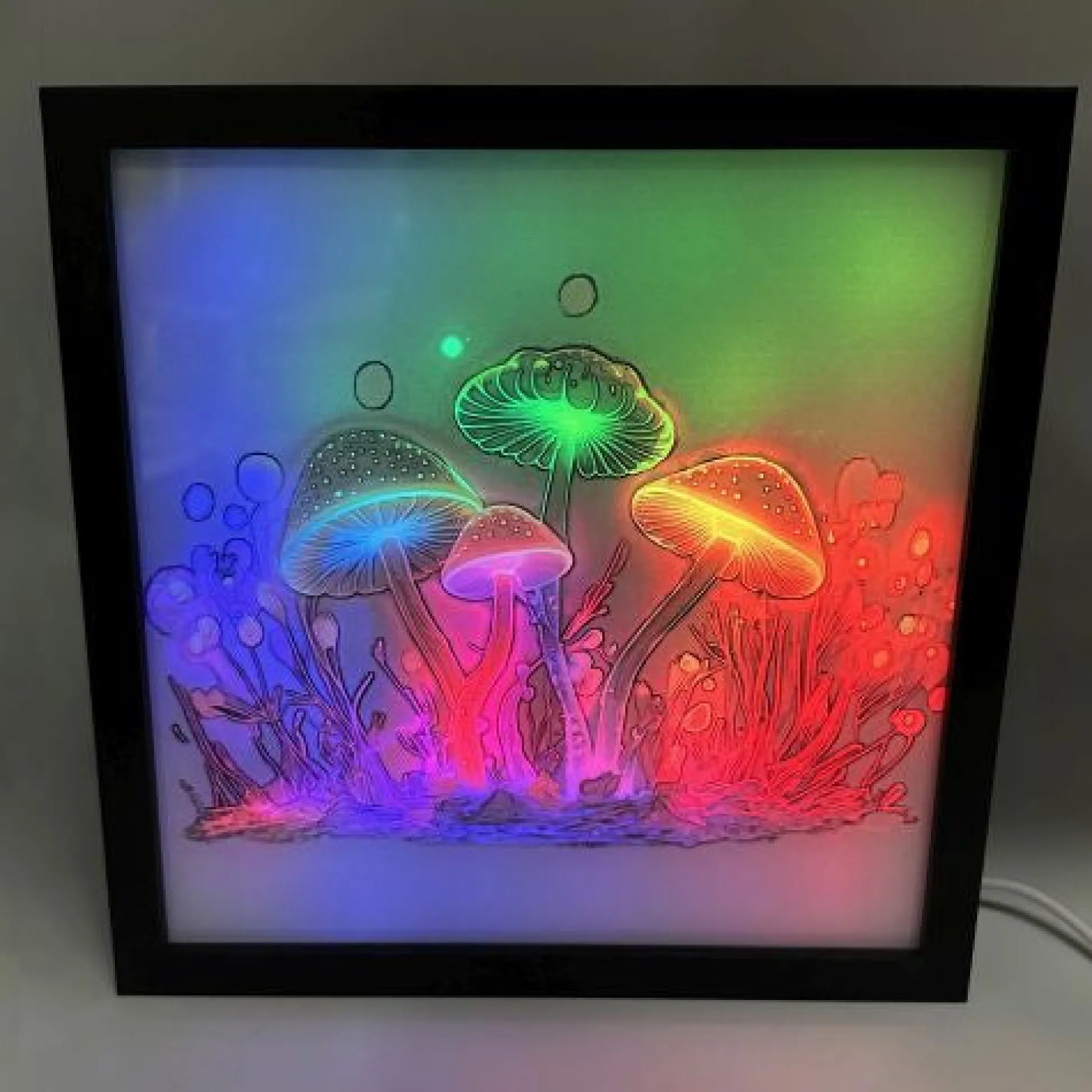 Calendar Holdings, LLC Mystical Mushroom Flowing Light Box - USB-Powered Neon Glow* Electronics