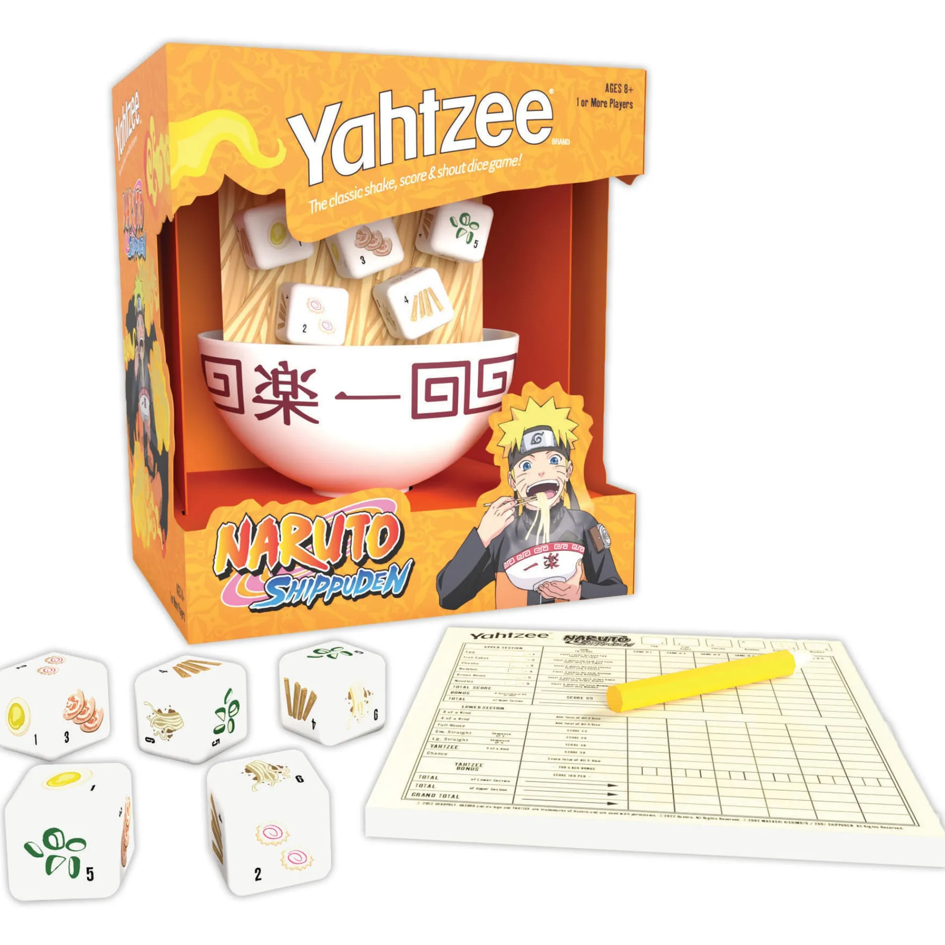 Educators Resource Naruto Shippuden YAHTZEE Collectible Dice Game* Role-Playing Games|Board Games